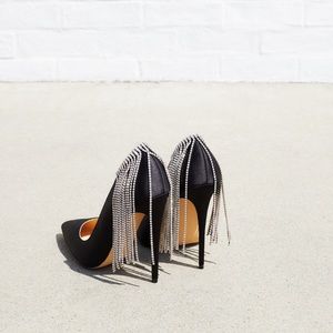 Cult of Coquette Bianca Black Rhinestone Lumps